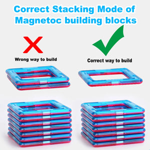 Décadas de blocos de construção magnéticos em tamanho grande e mini para crianças, brinquedos de DIY, conjunto de construção criativo, presente para crianças